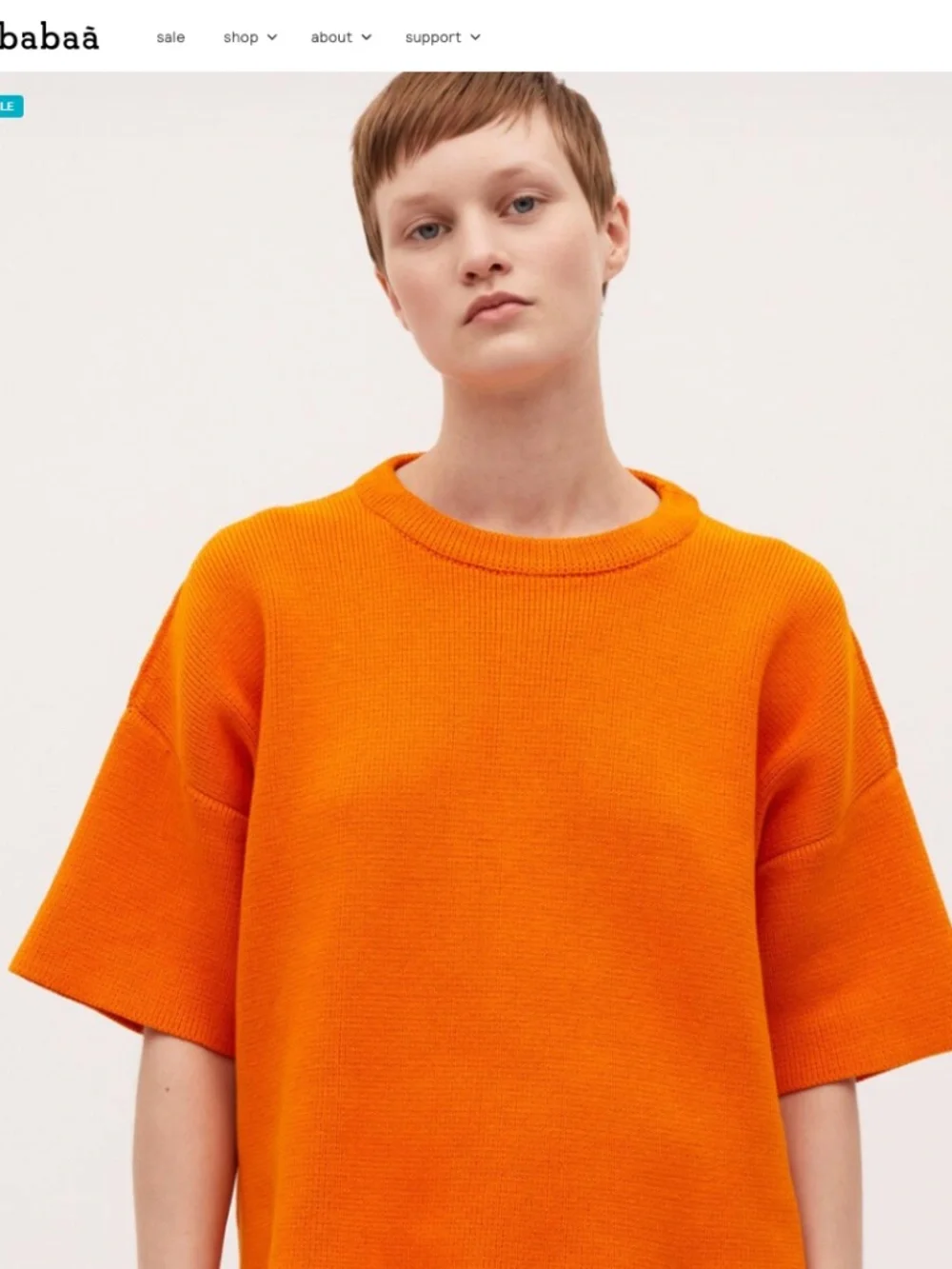 BABAA Jumper No35 In La Condesa babaà Eco-Color Chunky Cotton Knit Tee 2021 OS